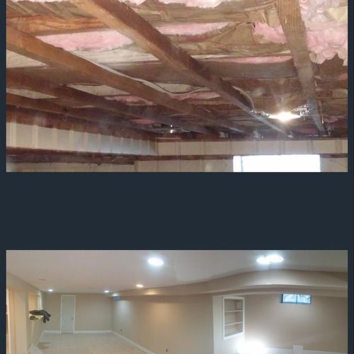 Same basement insulation installed 