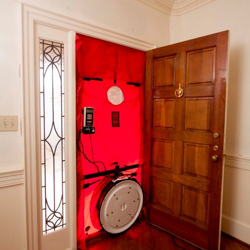 The blower door is an invaluable tool for diagnosi