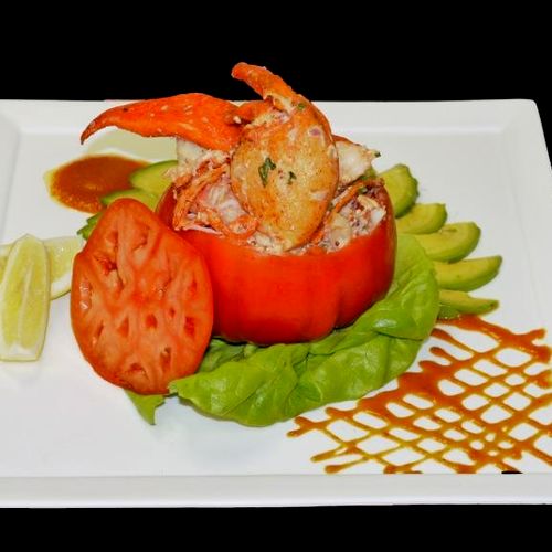 Heirloom Tomato Stuffed with Lobster
