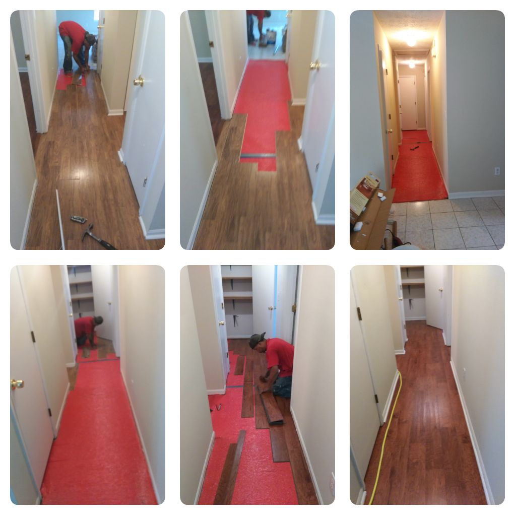 Taking up old Laminate floors & Putting down new o