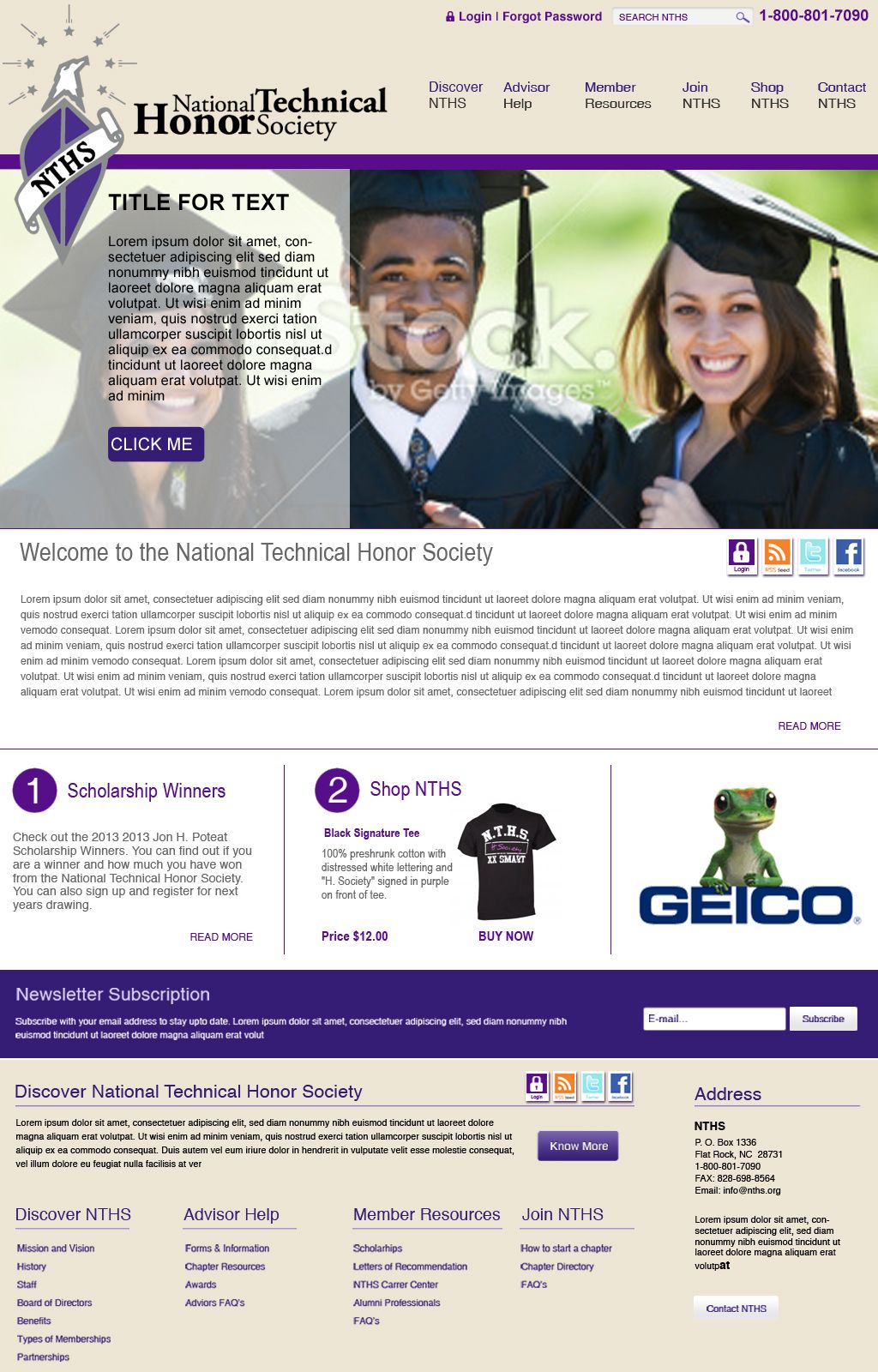 Web Design for a National Brand the National Techn