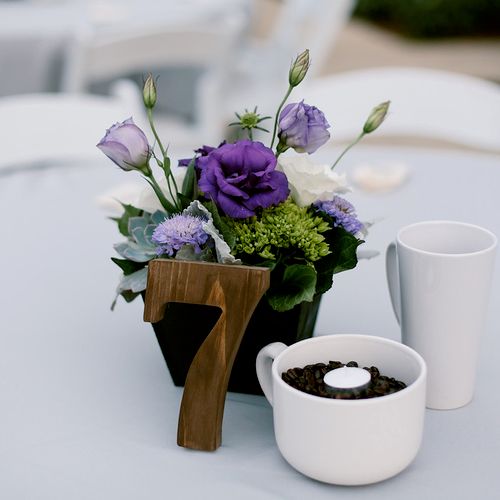 Coffee Shop inspired wedding