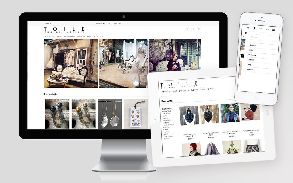 Website design - e-store.