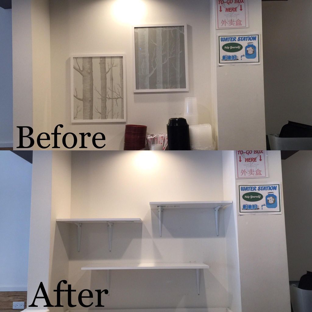 Shelve installation 