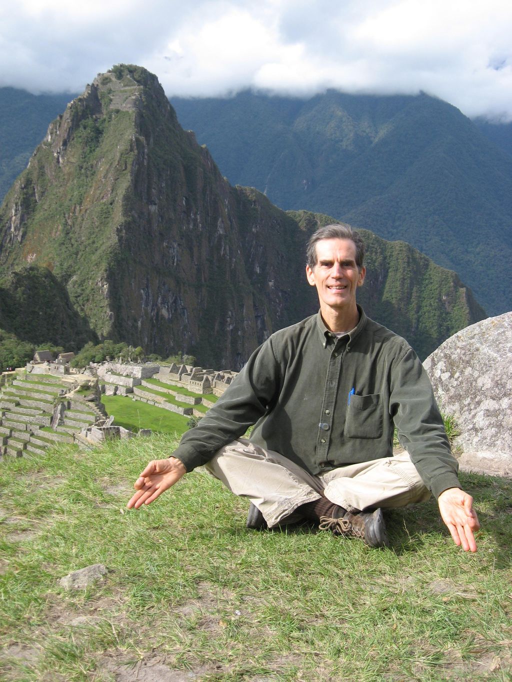 Tim at Machu Picchu... we love to travel