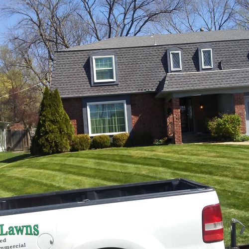 Completed mow service done by Clean Cut Lawns.