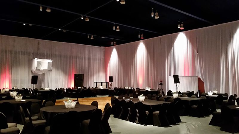 Pipe & Drape services + Uplights