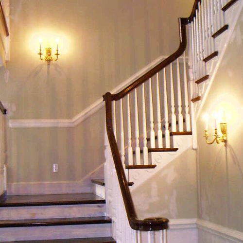 Staircases and handrails are no problem.