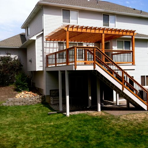After, Deck and Pergola by Caribou Ridge Construct