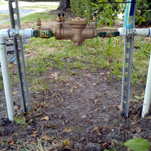 New backflow installed and certified