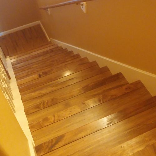 Custom Laminate Wood Staircase
