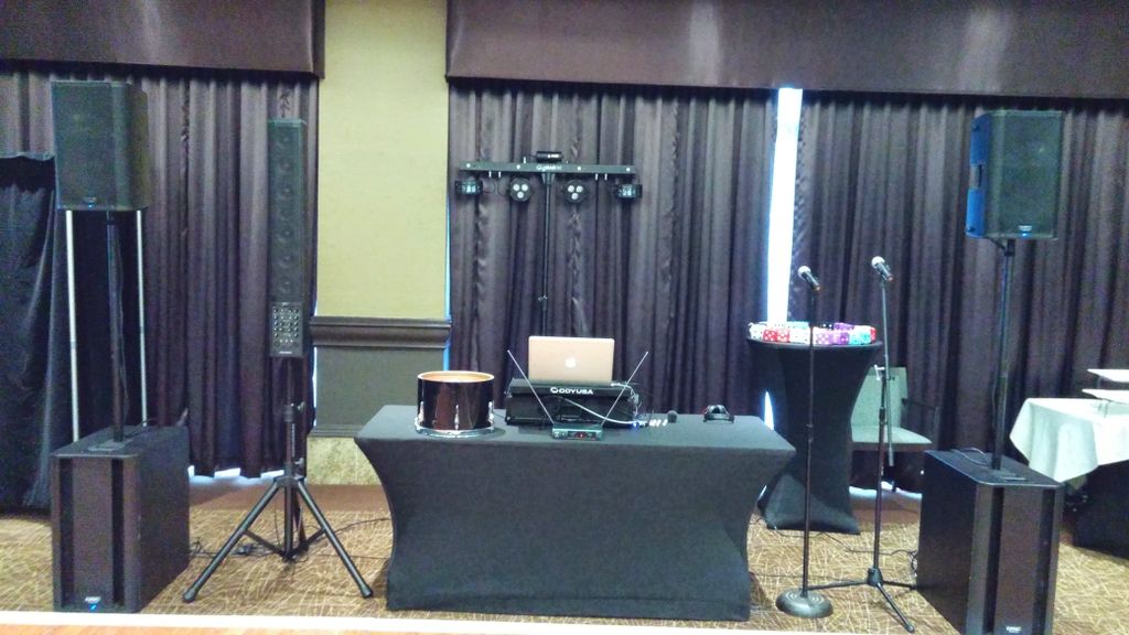 This is a typical stage set up.