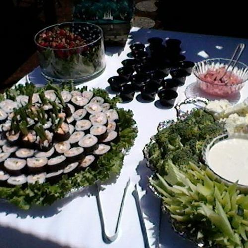 Catered Wedding~Spicy Crab Sushi~California Rolls~