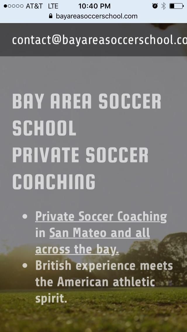 DJ Ali B, Bay Area Soccer School,