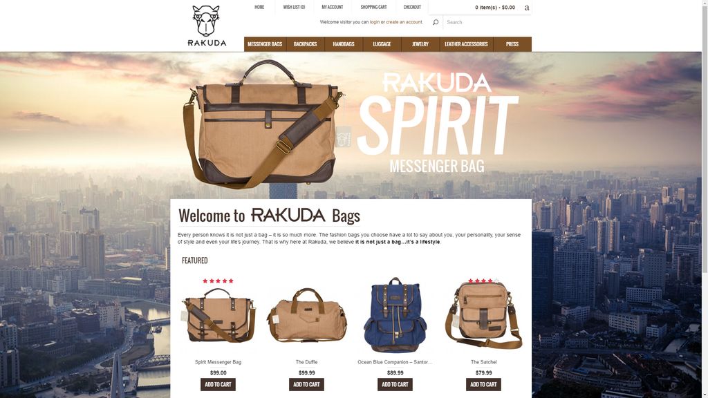 eCommerce Web Design Example 1