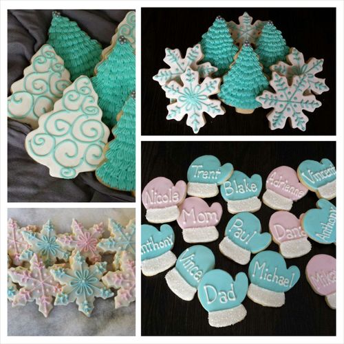 Personalized cookies make great place cards at the