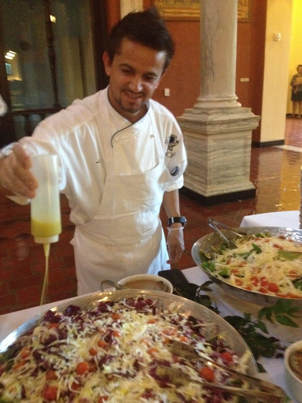 Chef's finishing touches