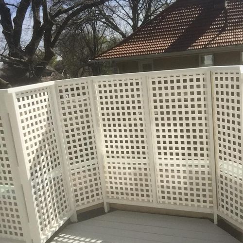 Master deck now has some privacy, and a new comfor