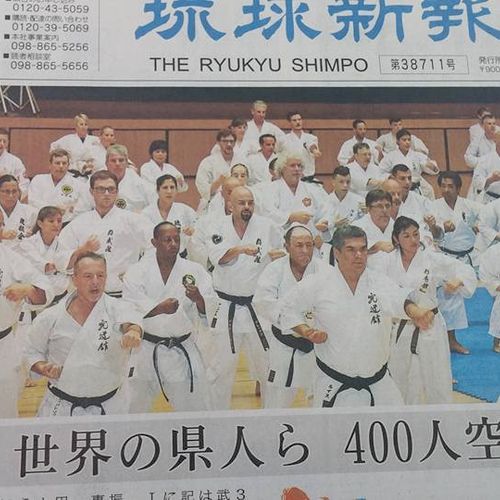 This is me participating in Karate Day in Okinawa,