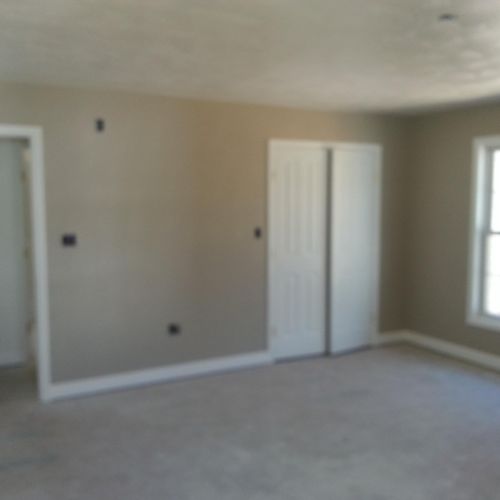 Interior Master Bedroom (Ceiling, walls, trim, clo
