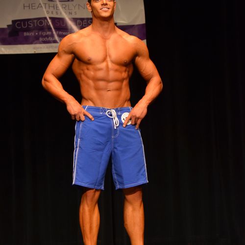 My first Men's Physique Competition, May 2013.