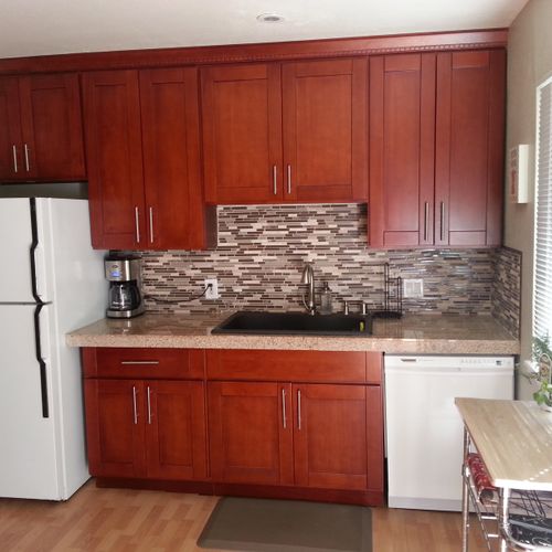 kitchen remodel by GO2Guy's Home Improvement.