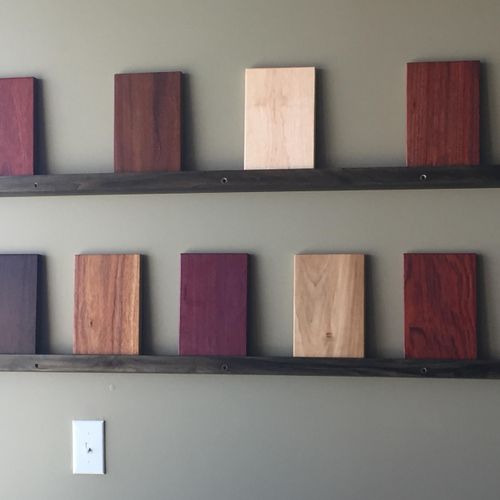 Exotic Wood Samples (no stain or artificial colors