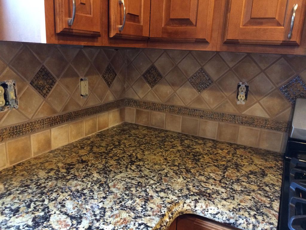 After tiled back splash.