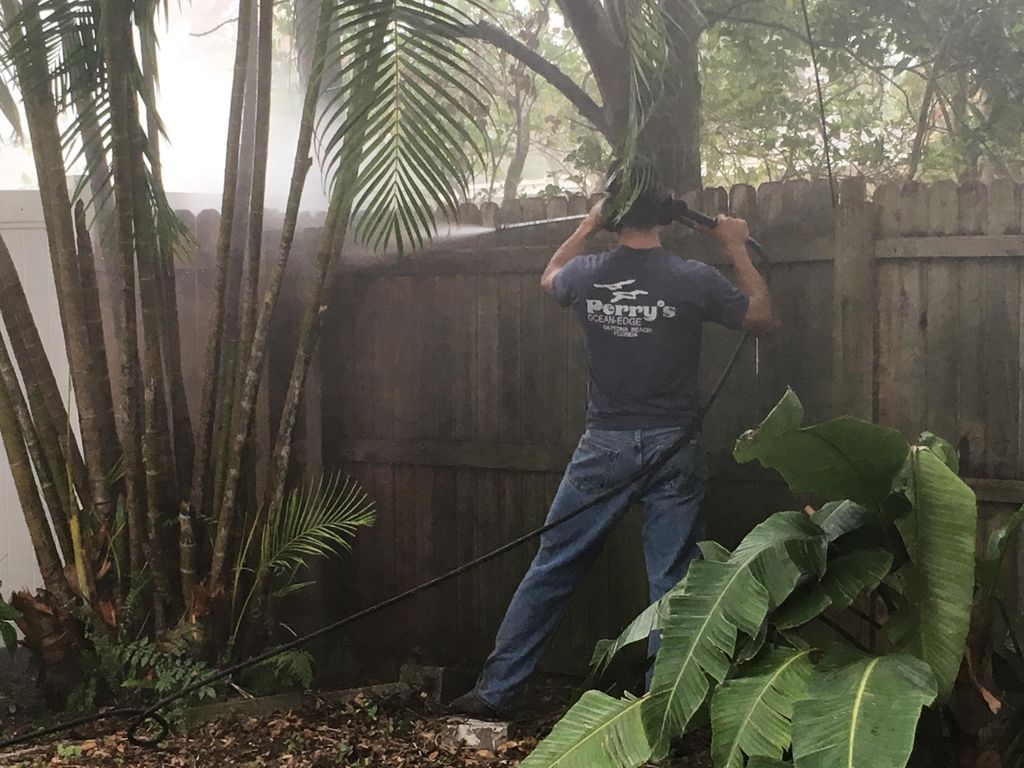 BEFORE: That fence may not need replacing!