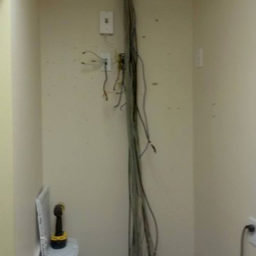 massive spaghetti of cabling.