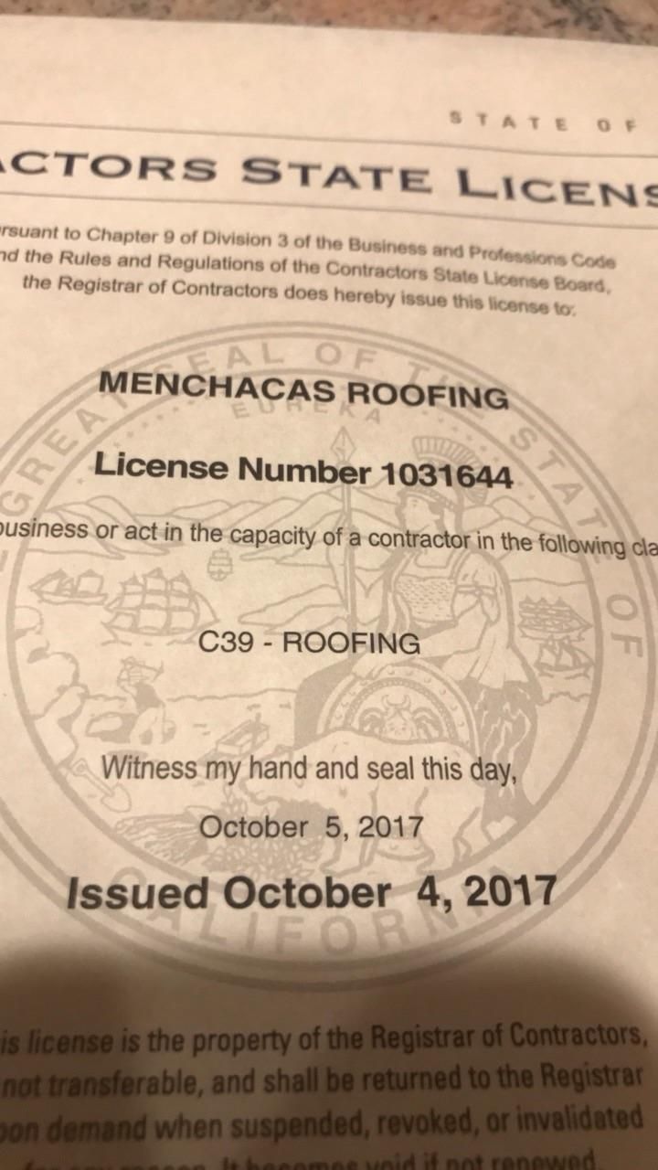 Menchacas roofing