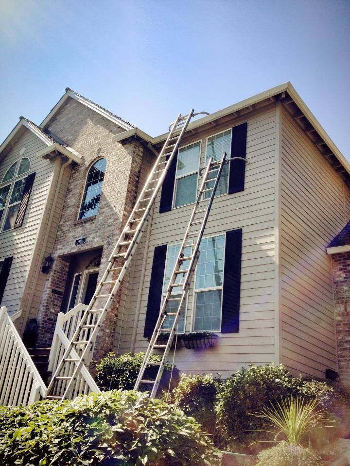 We use stand-offs on all our ladders to protect yo