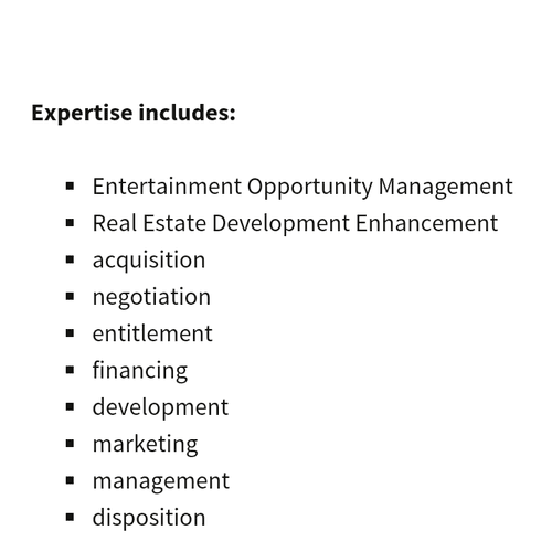 Expertise list