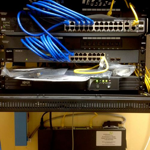 Small Patch Panel / Switch installation for a smal