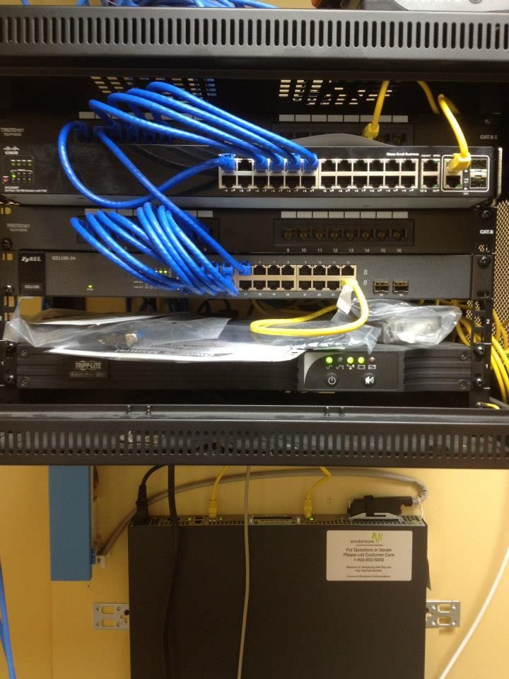 Small Patch Panel / Switch installation for a smal