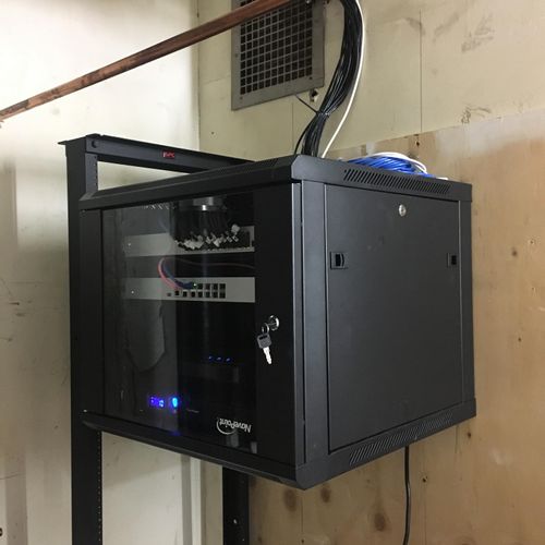 Small office IT Rack for phone, Ethernet and wifi 