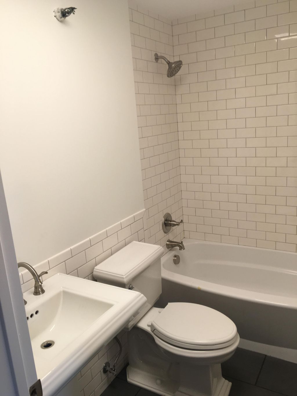 Finished bathroom remodel