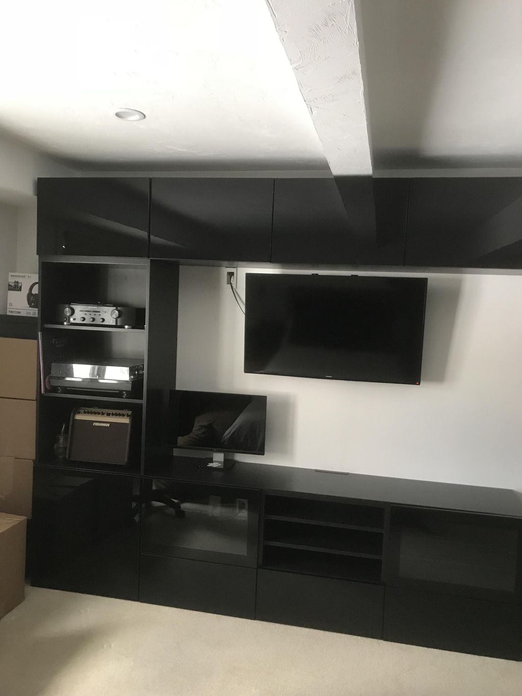 Ikea Media Center-assembly and install