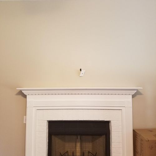 Customer wants a 60" LG mounted above fireplace.