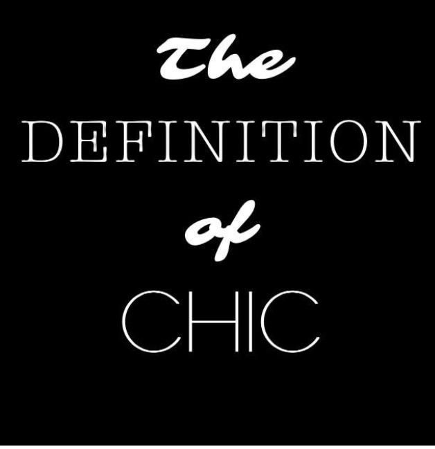 The Definition of Chic