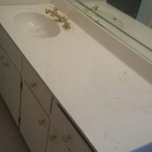 Refinished an existing vanity