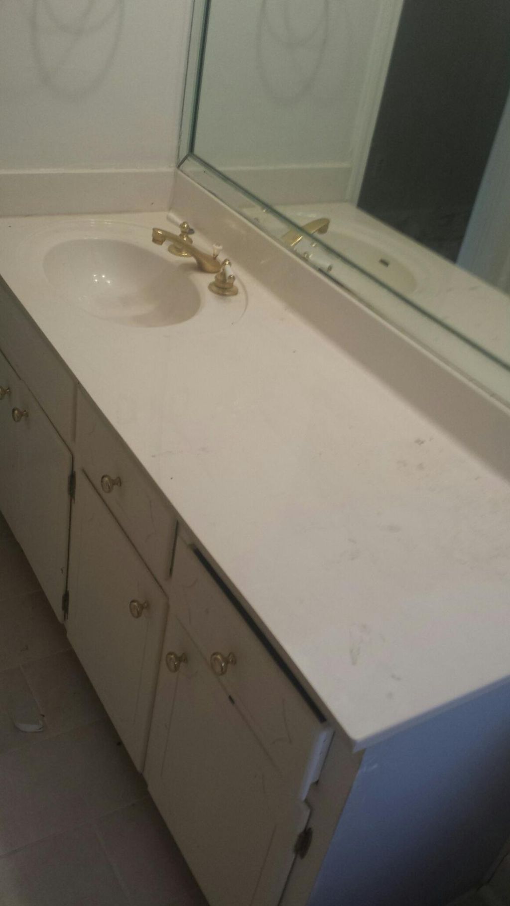 Refinished an existing vanity
