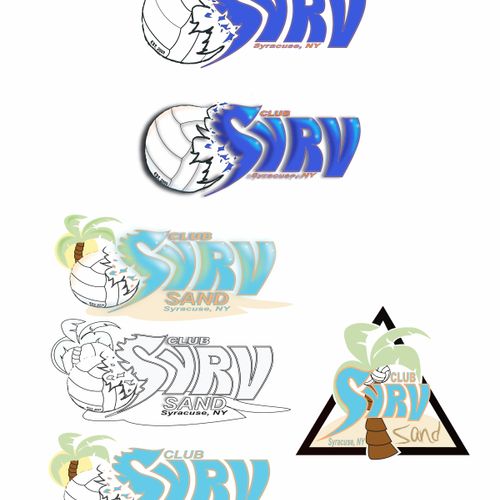Logos for volleyball club, Syracuse, NY/summer and