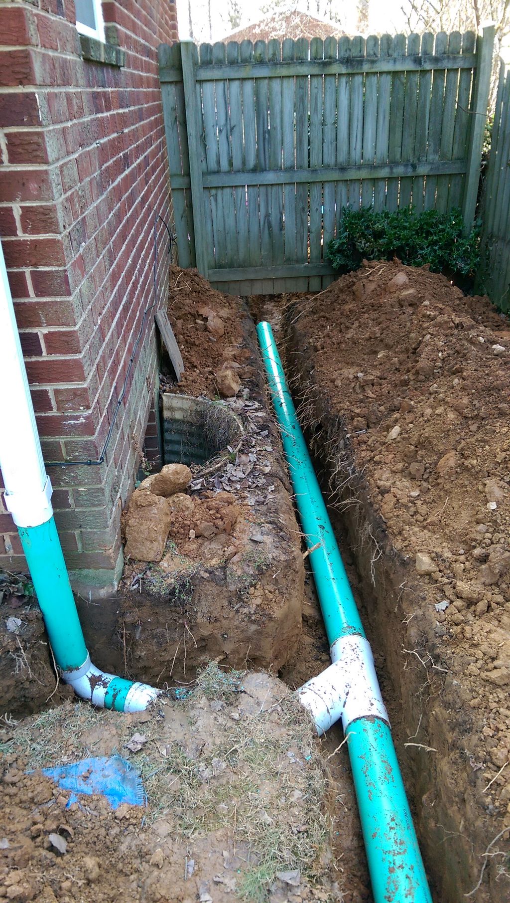 New drainage system installed