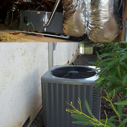 This home in Napa Ca now has a 5 ton 16 seer split