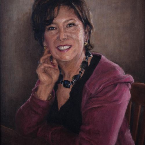 "Debby" portrait commission, 16x20" oil on canvas