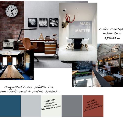 Color Palette Concept Board
Space: Commercial
Styl