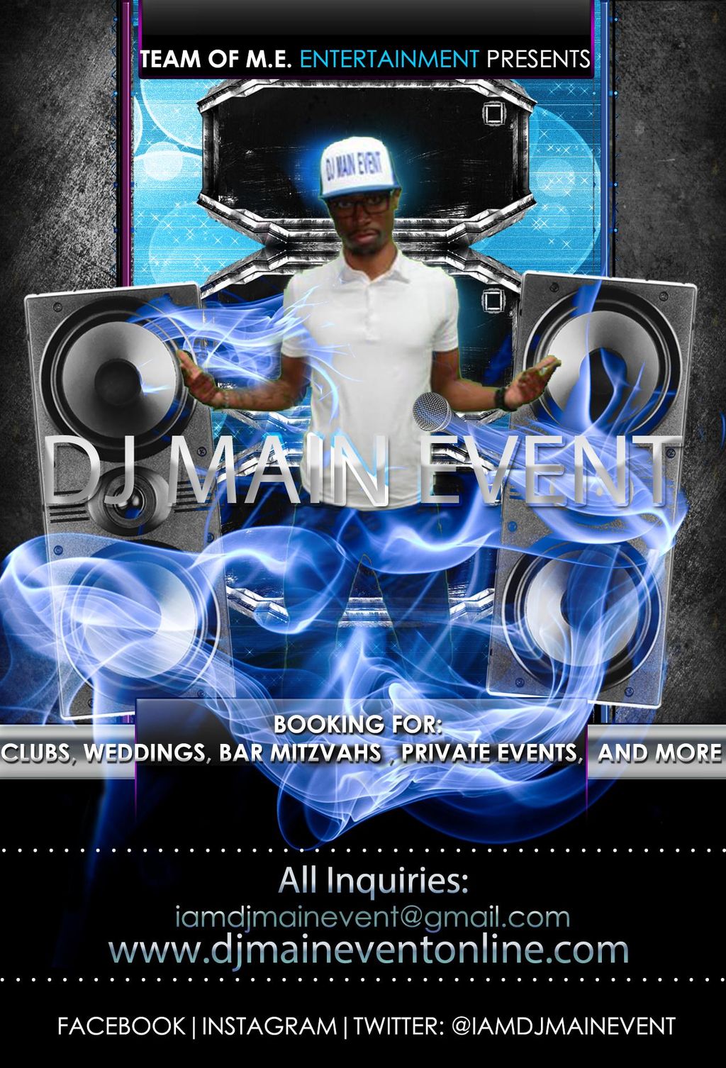 Book Team of M.E. for your next event!!
