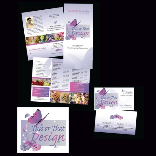 Product branding for client: business cards, logo,