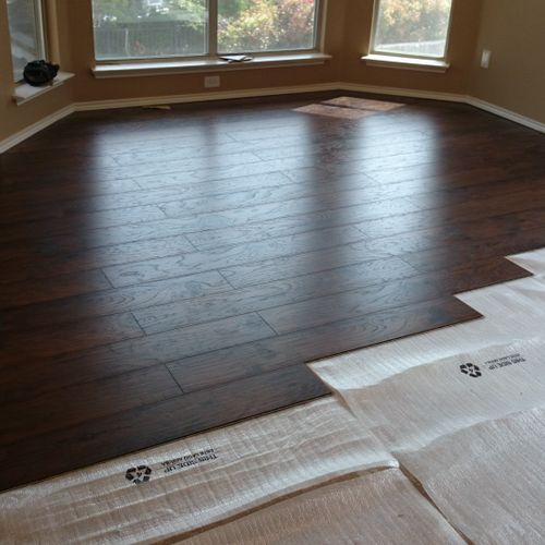 start laminated flooring